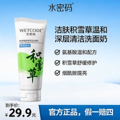 水密码洁肤积雪草温和深层清洁洗面奶